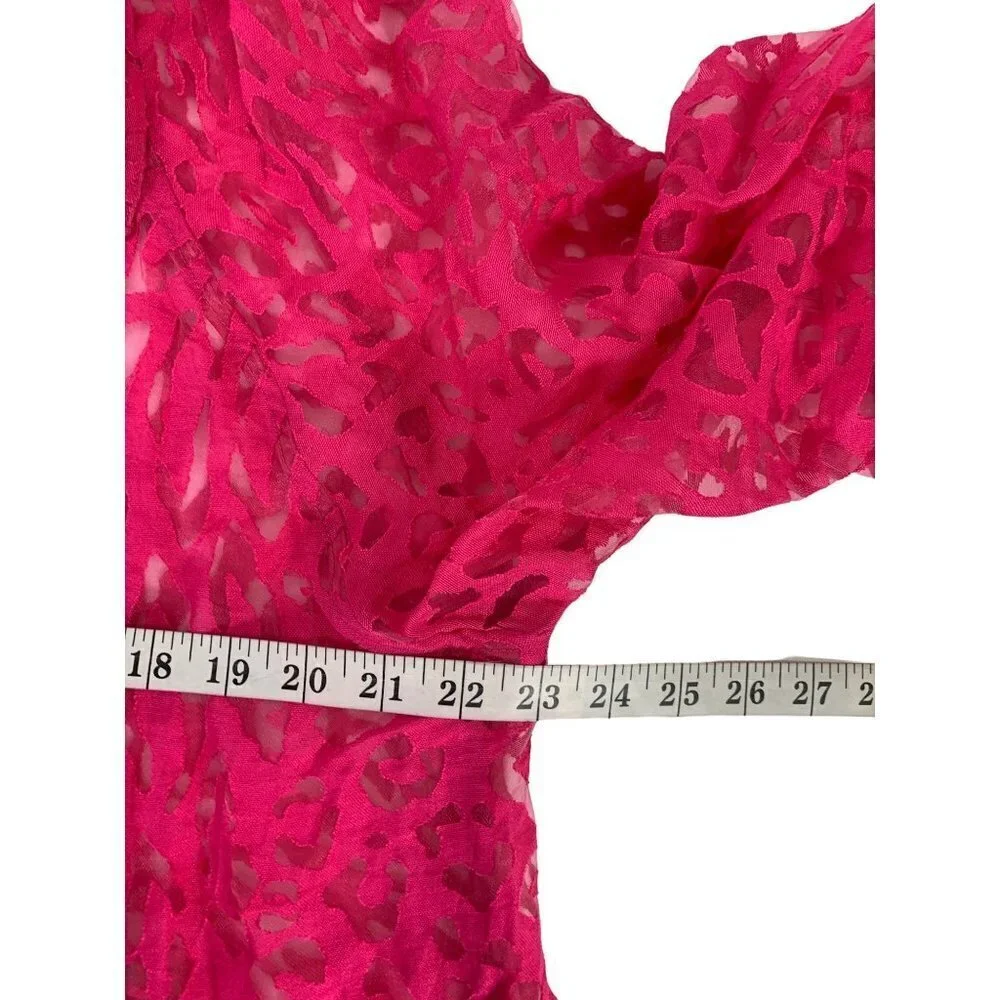 Katherine's Women's Hot Pink  Lace Cardigan - Picture 5 of 6